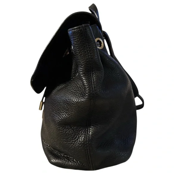 Kate Spade Black Pebbled Soft Leather Backpack Mulberry Street Breezy Small Bag - Picture 4 of 14
